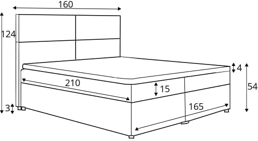 Boxspringbett AMBER